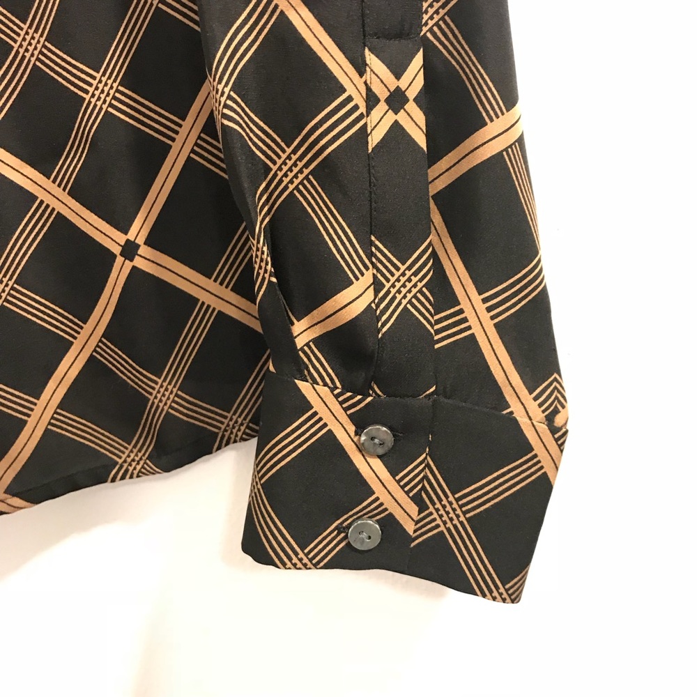 ANN TAYLOR 100% Silk Button Down Work Blouse - Picture 5 of 8